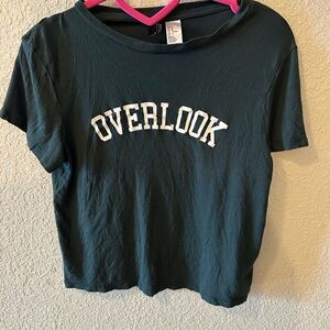 H&M Dark Green 'Overlook' Short Sleeve Tee